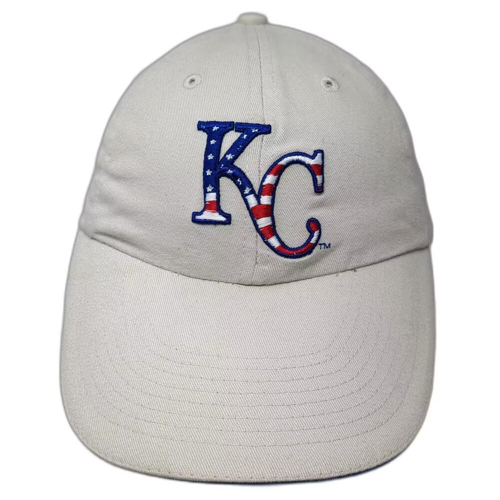 Kansas City Royals MLB Associated Premium Baseball Cap Beige OSFA Stars Stripes